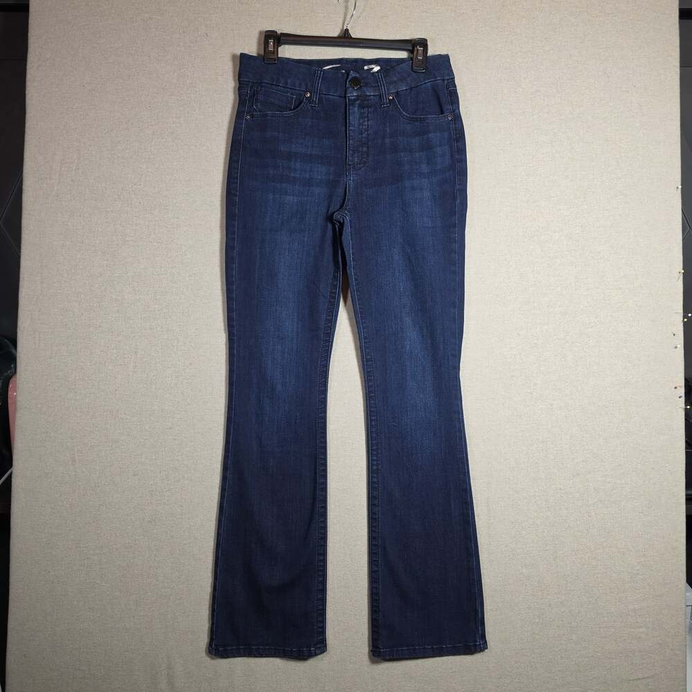 Seven 7 for All Mankind Tummyless High Rise Boot Jeans Womens 8 Dark